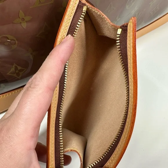 Louis Vuitton Cabas Ambre GM Brown Monogram Bag with Pouch - Picture 12 of 16